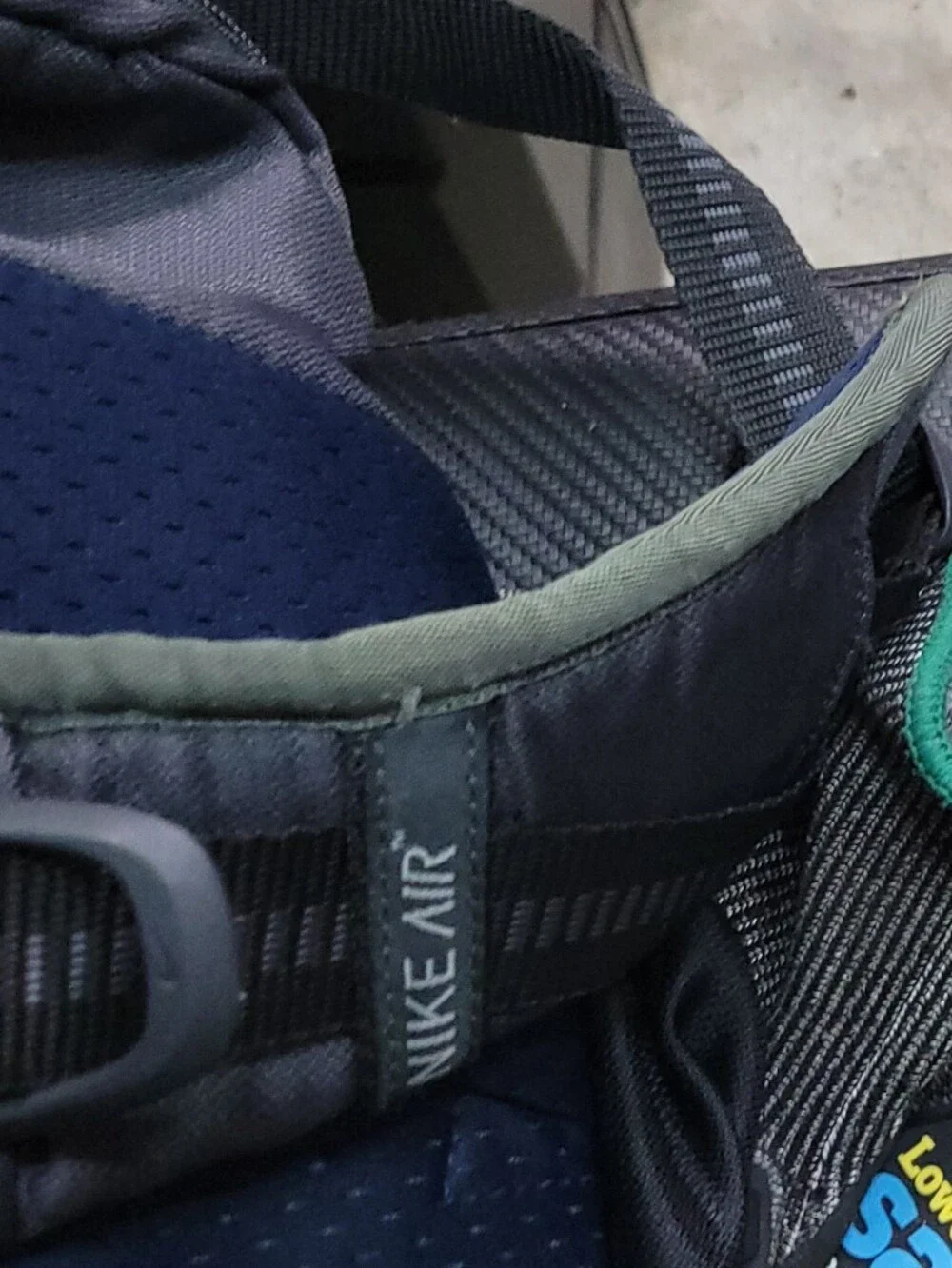 Nike Black and Gray Men’s Backpack with Mesh Pockets